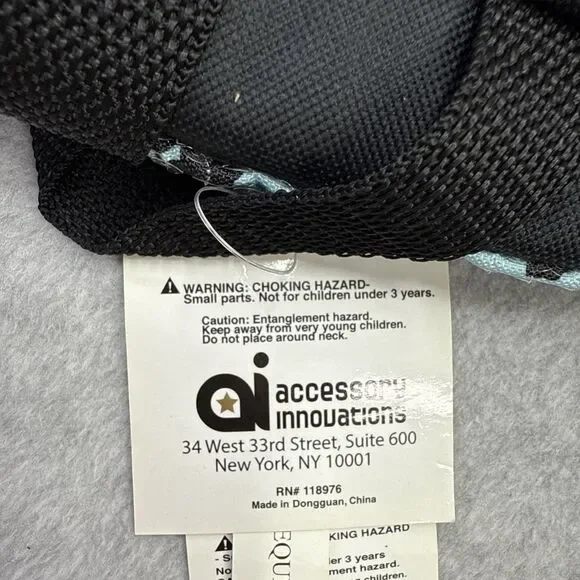 Accessory Innovations 17" Backpack Blue Sequin Iridescent Pad Back Lightweight - Picture 8 of 12